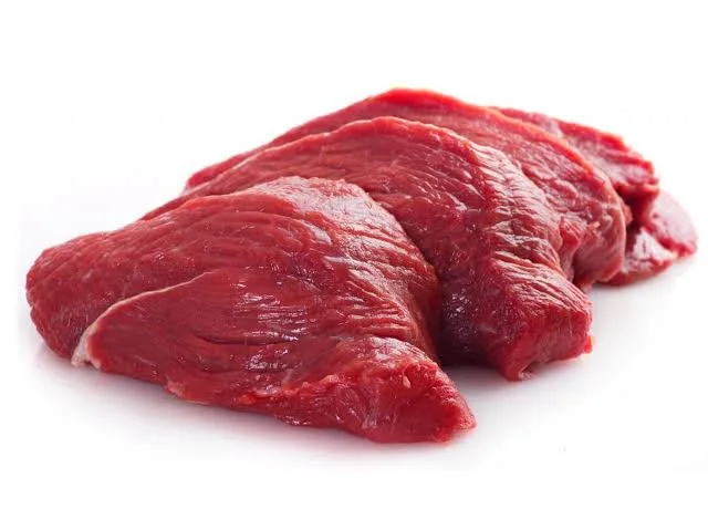 Fresh cow meat portions