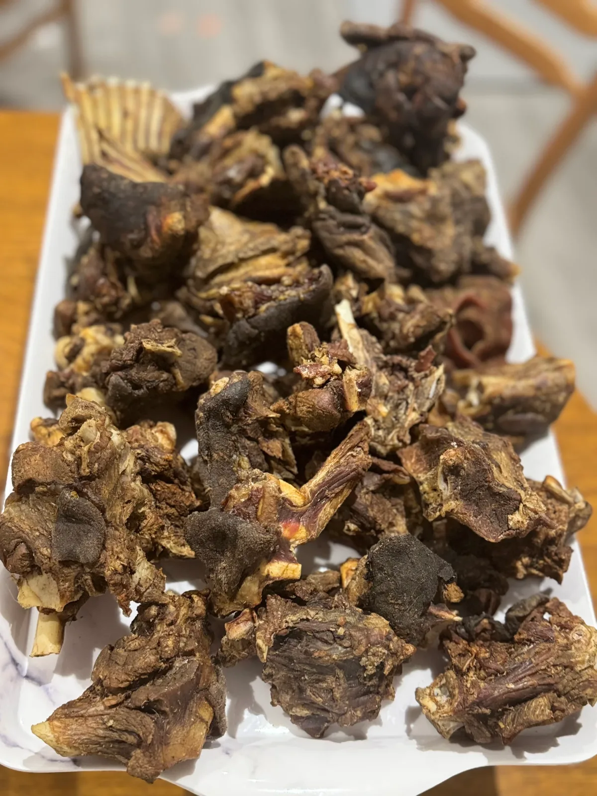 Smoked goat meat